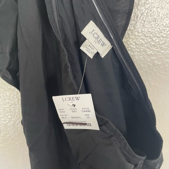 J Crew One Shoulder Flowy Fashion Trendy Belted Midi Dress US Women's 10 New - Picture 6 of 6